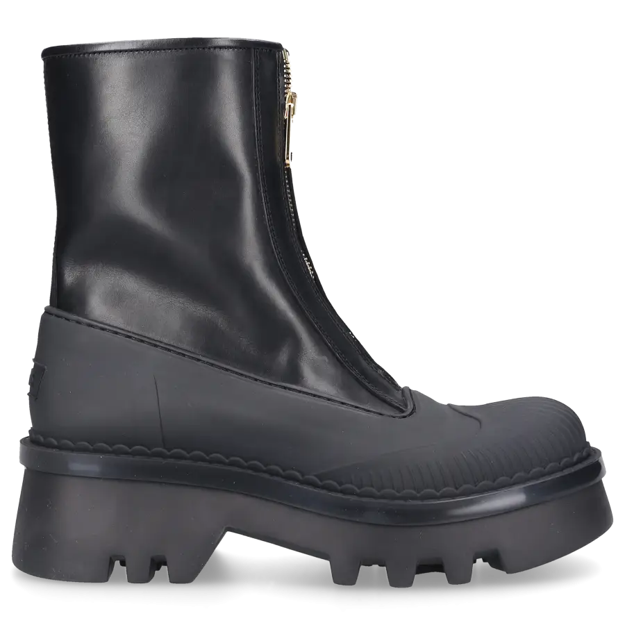 Chloé - Stiefeletten RAINA Kalbsleder Gummi - schwarz