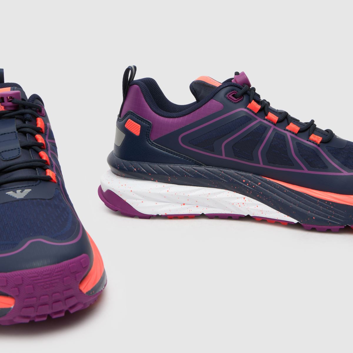 EA7 Emporio Armani – Sonic Rambler – Marinblå, flerfärgade sneakers