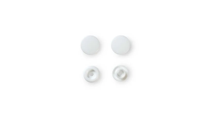 Prym nähfreie Druckknöpfe Color Snaps rund 12,4 mm weiß