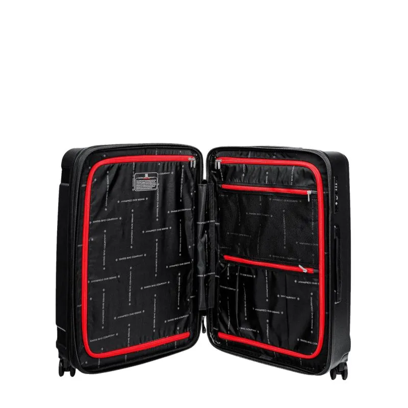 Swiss Bags Tourist Trolley M (65 cm) Erweiterbar - Black
