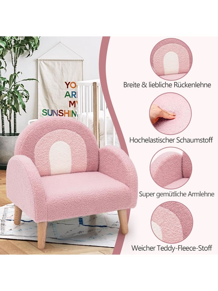 COSTWAY Sessel für 3-5 Jahre in Rosa günstig kaufen onesize