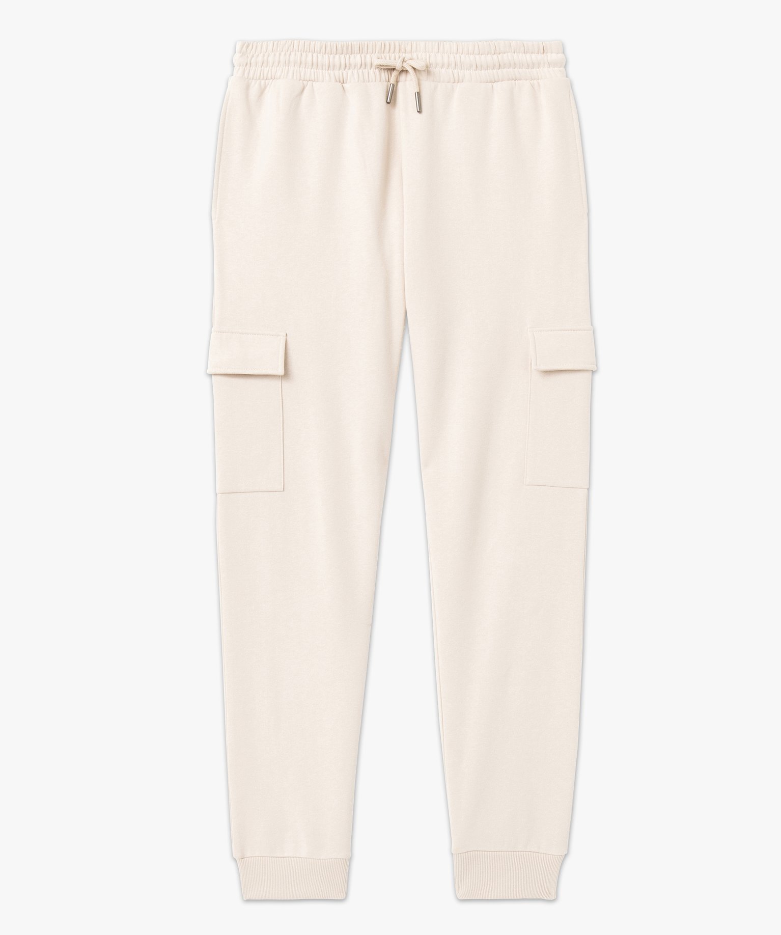 Pantalon de jogging coupe cargo homme ecru | GEMO