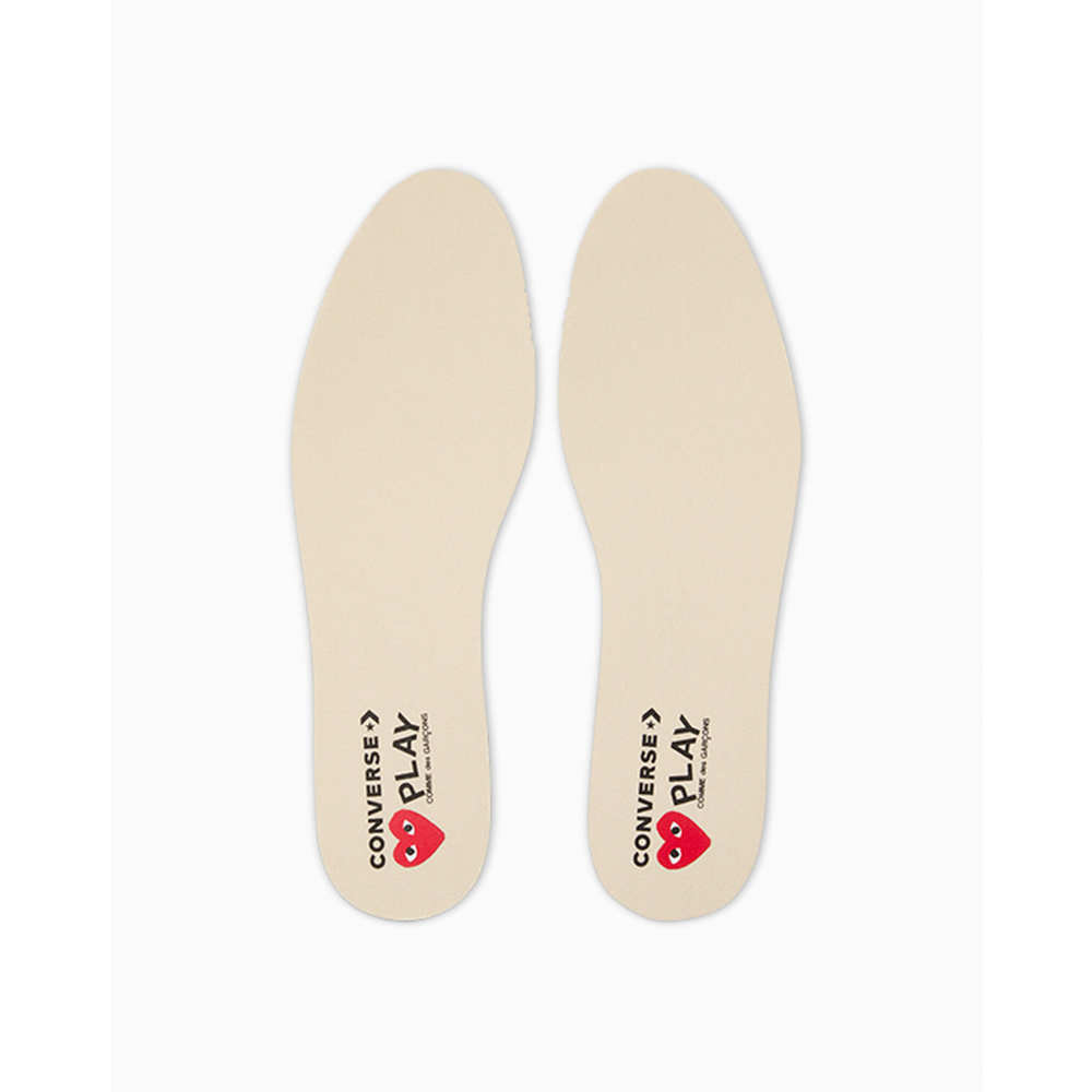 Converse Comme des Garçons PLAY x Converse Chuck 70 Low Black Multi Heart A08149C / schwarz