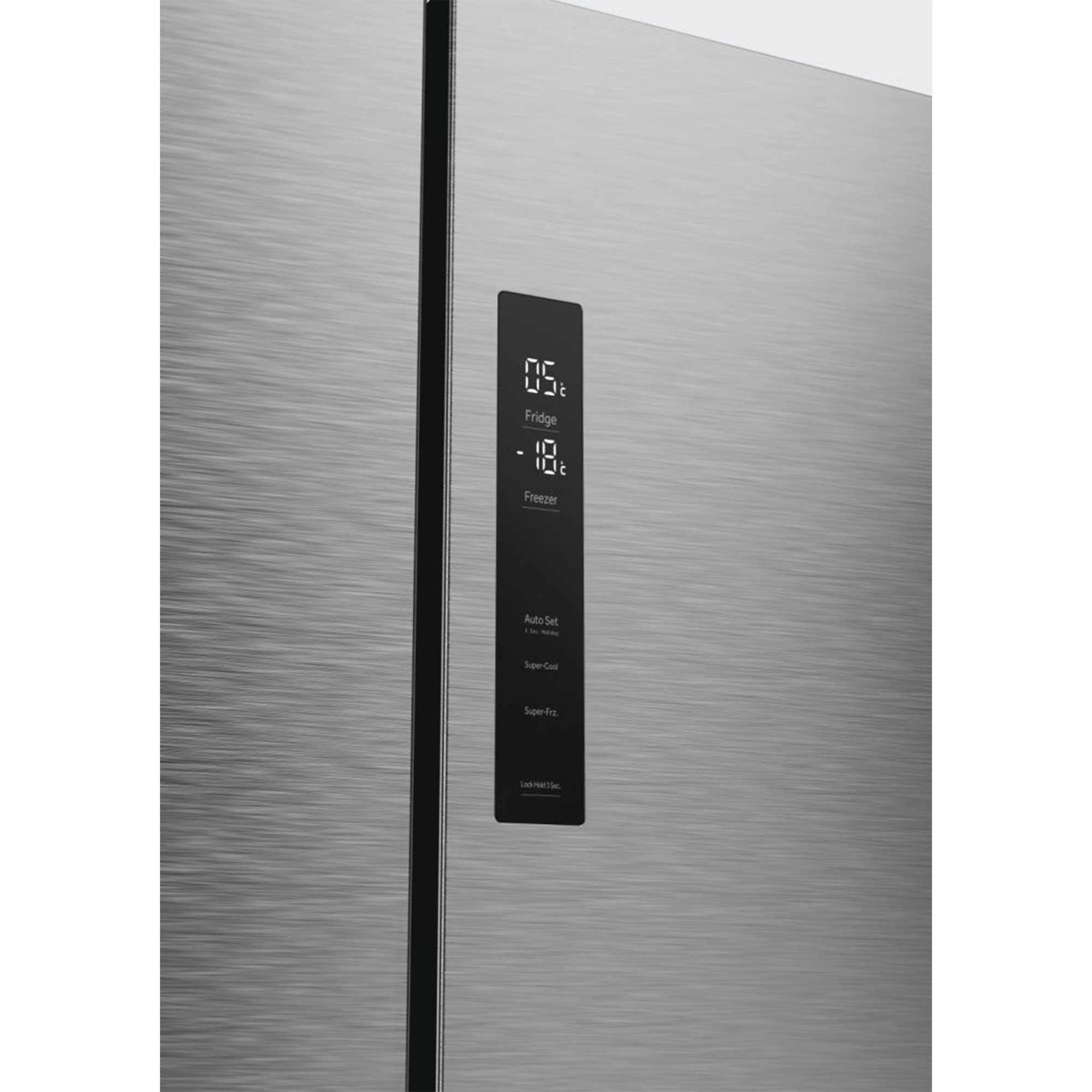 Haier Multi Door Edelstahlfront HCR5919ENMP, 190 cm hoch, 90,5 cm breit, Total No Frost, 55 cm Tief, Türdisplay, LED Beleuchtung