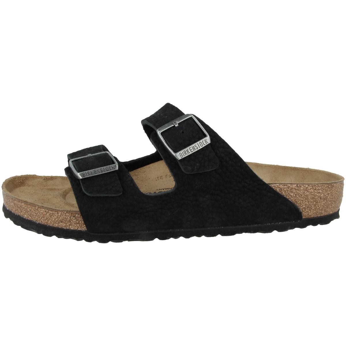 Birkenstock Arizona Nubukleder normal Sandale schwarz