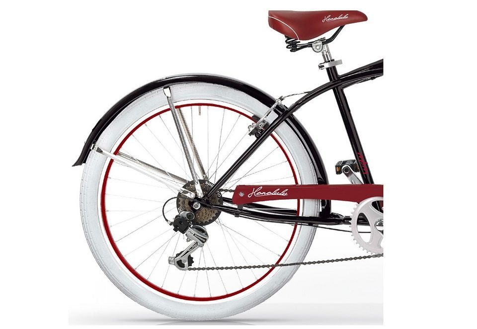 MBM Cruiser Honolulu Man, Mod. 125, 6 Gang Shimano Tourney Schaltwerk, Kettenschaltung