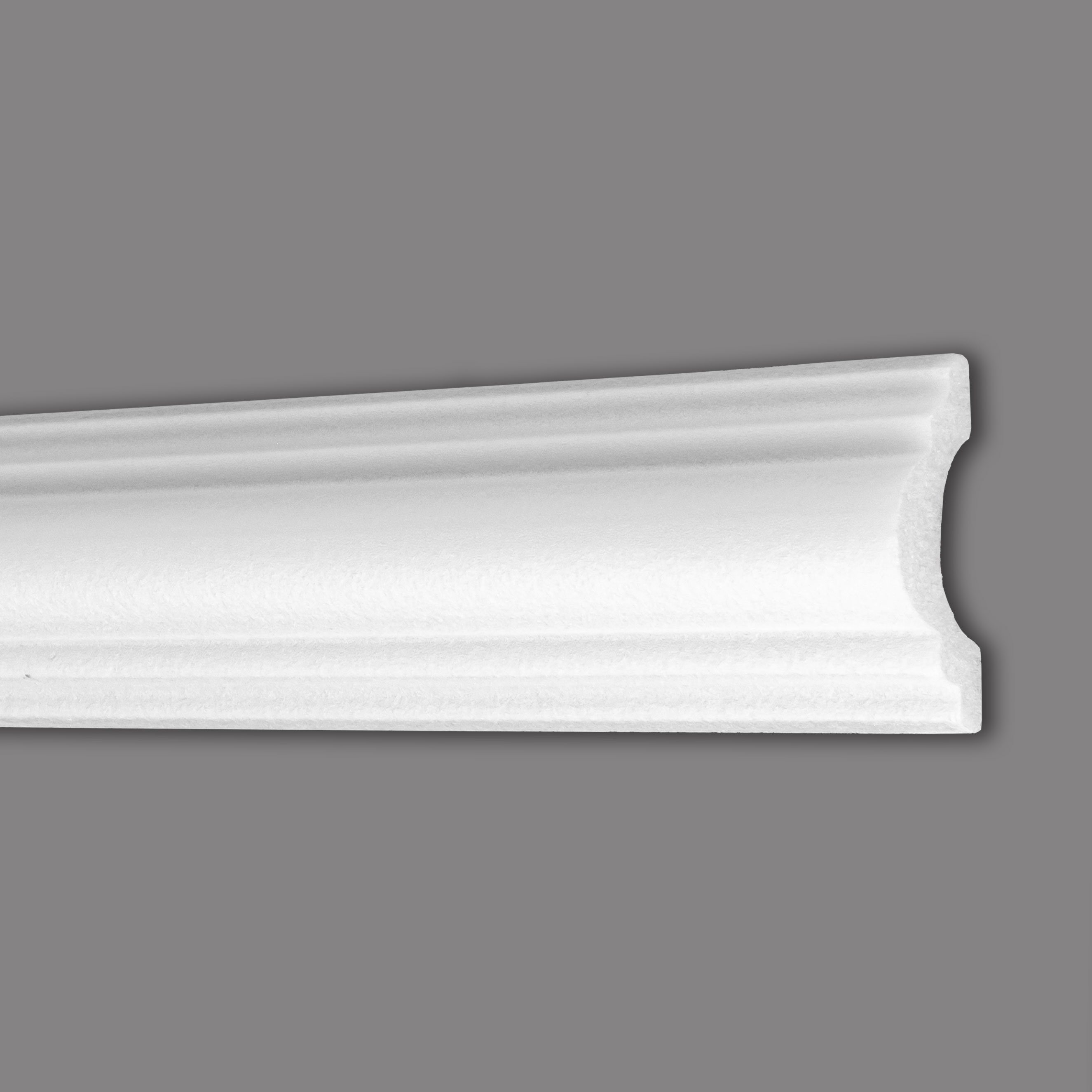 PROVISTON Zierleiste Wandleiste, 26 x 58 x 2000 mm, Polystyrol, Weiß, Zierleiste