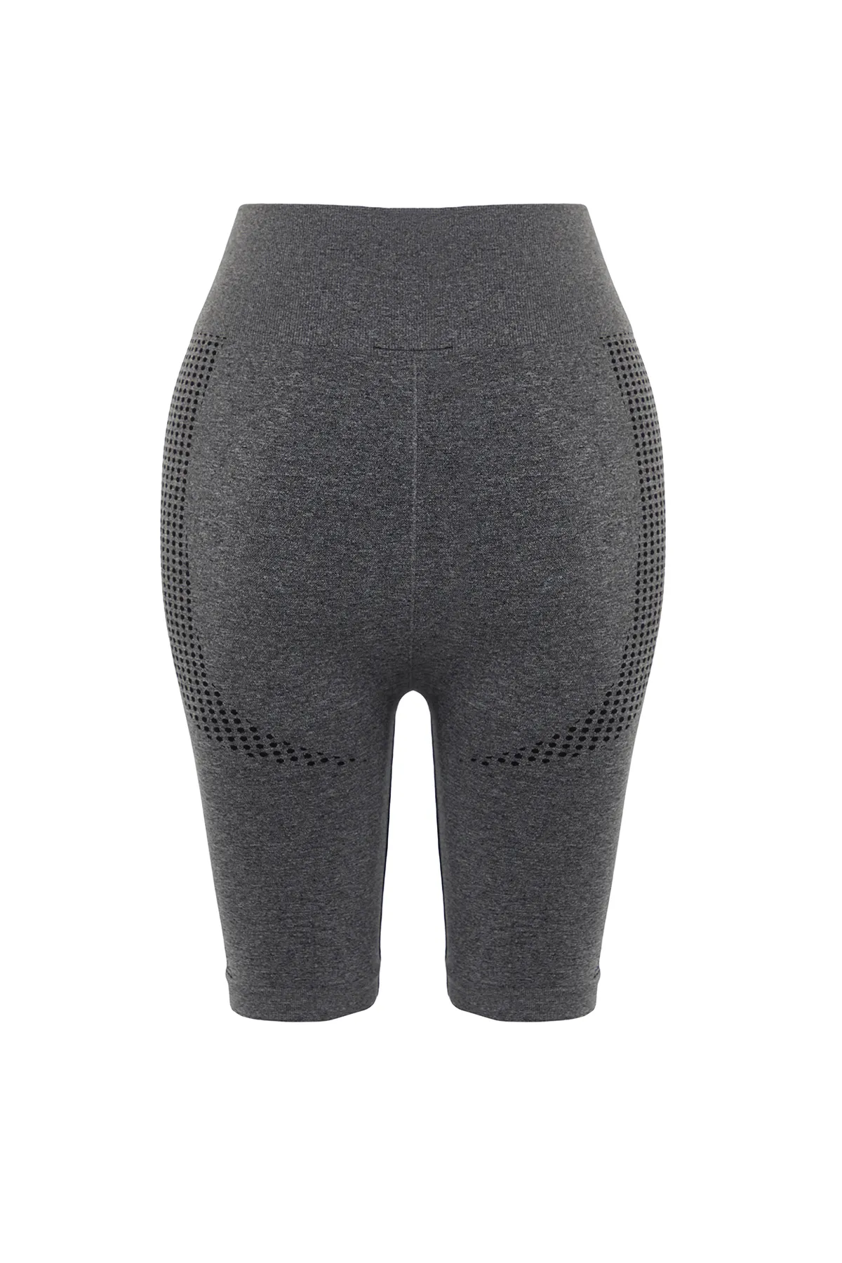 Trendyol Collection  Anthrazit Melange Seamless/Nahtlose Sport Shorts/Kurze Leggings THMSS24TY00009