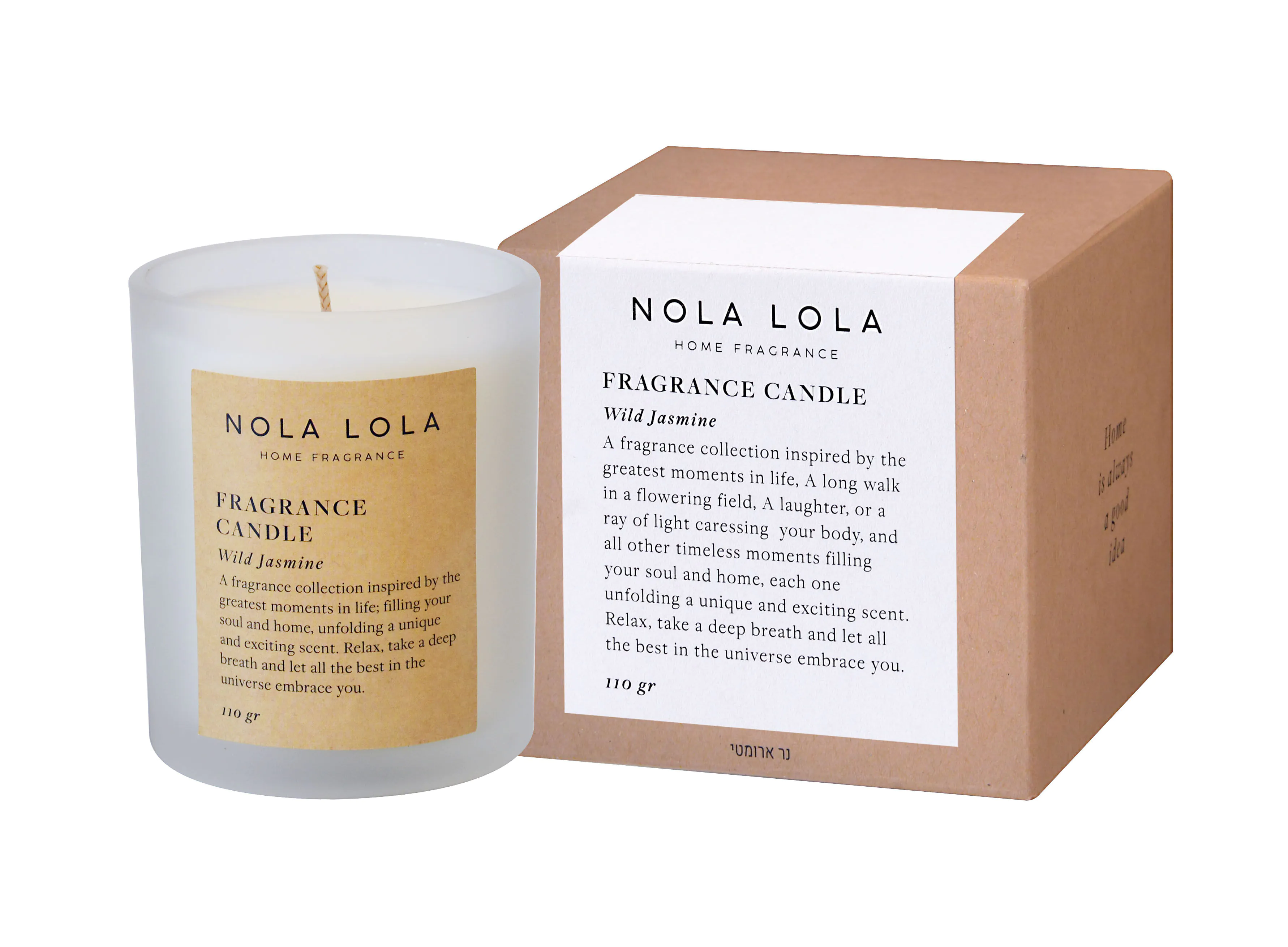 Nola Lola laukinių jazminų kvapioji žvakė, 110 g