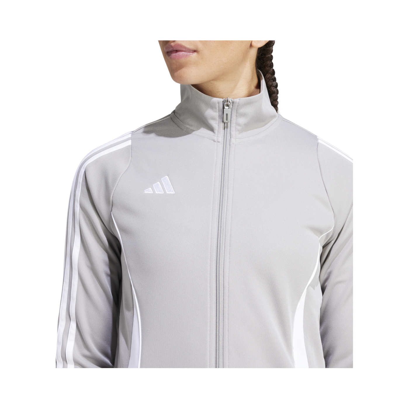 adidas Tiro 24 Trainingsjacke Damen Grau Weiss