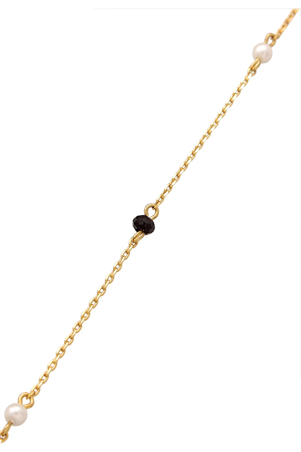 ELLI  Halskette Kristalle Perlen Zart Elegant Farbe Gold für Damen