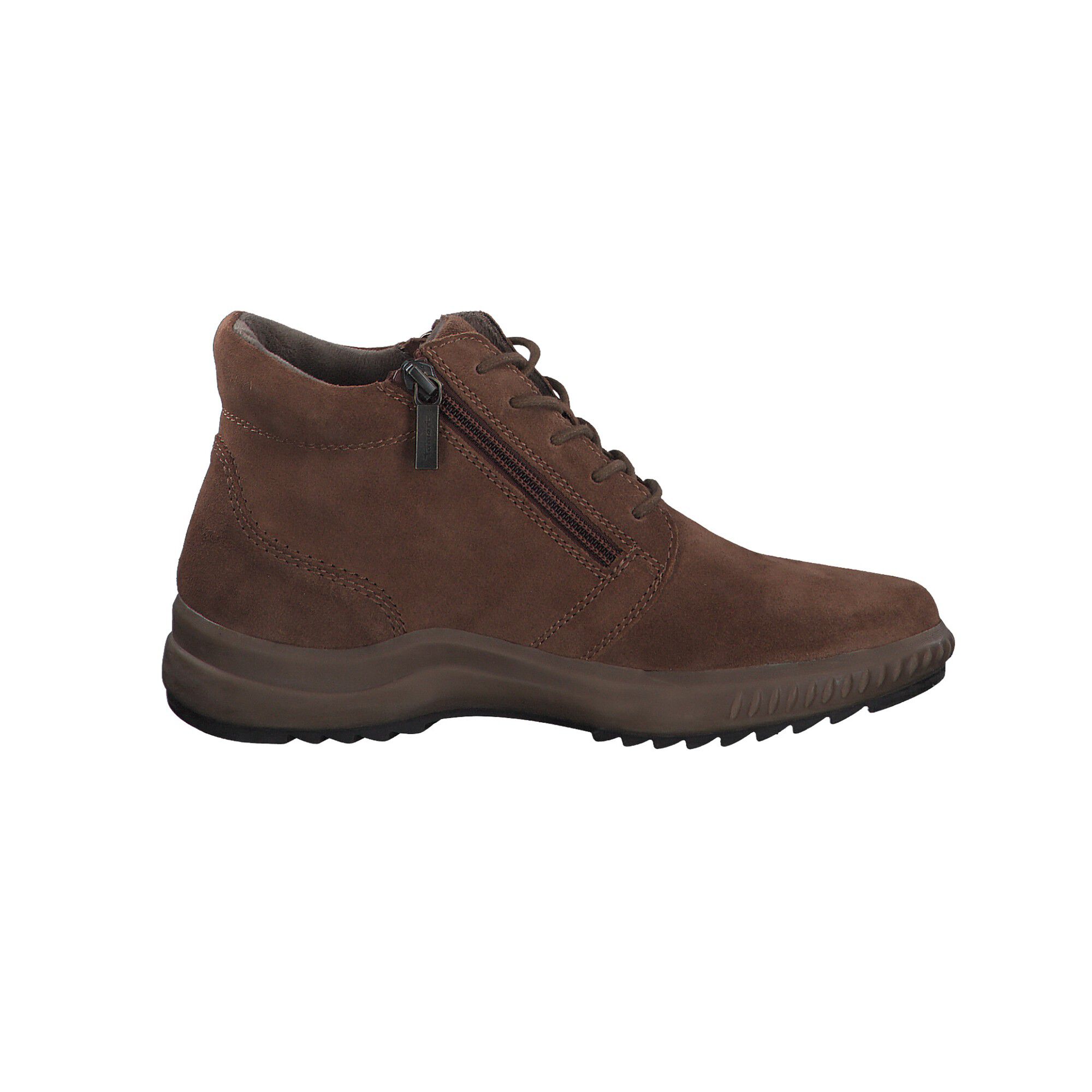 Bottines dessus croûte de cuir