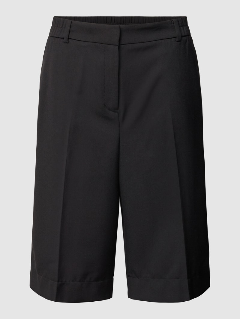 Bermudas mit Bügelfalten in schwarz