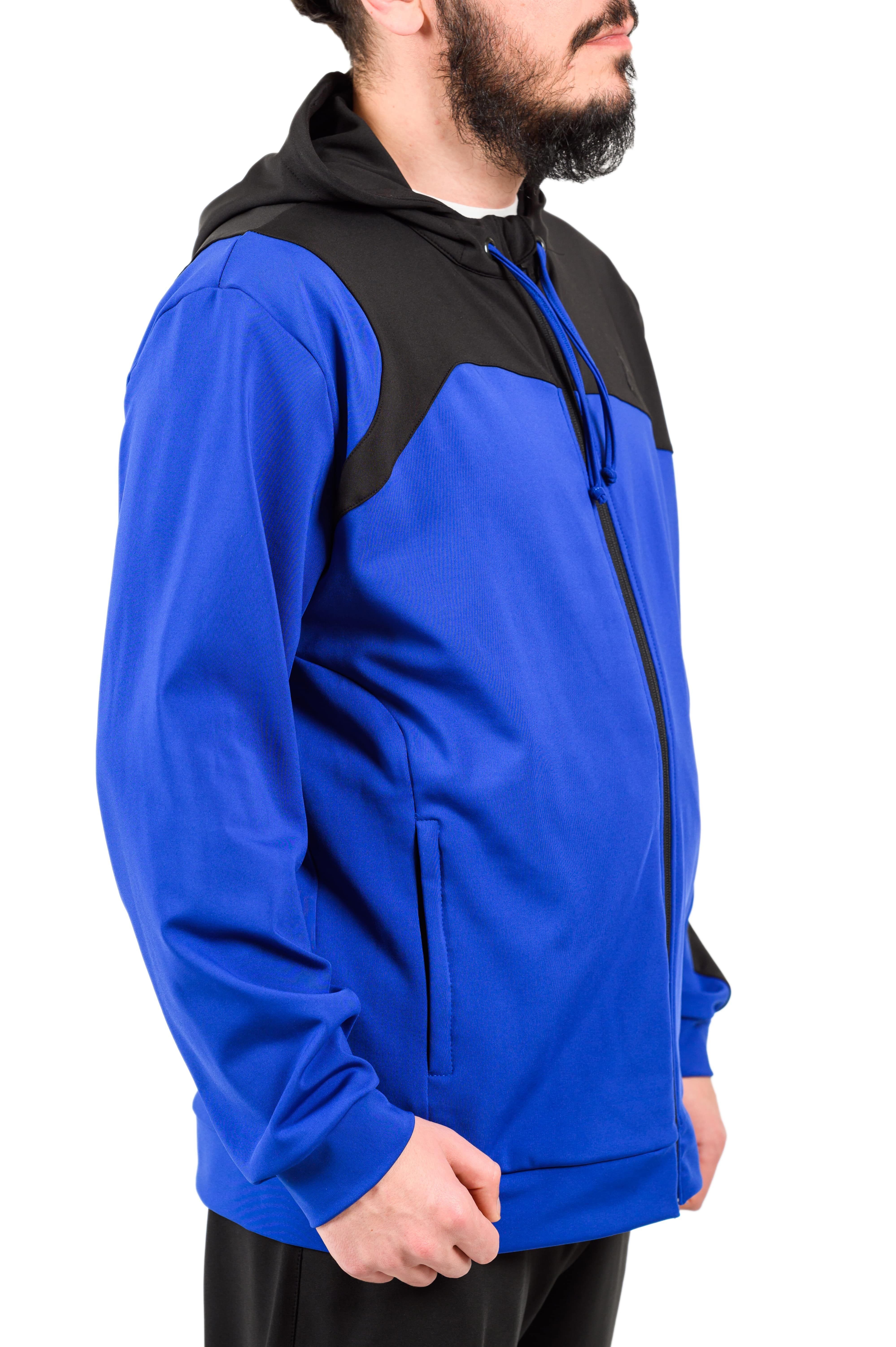 Authentic Klein Sportanzug Herren Sport und Freizeitanzug Royalblau und Schwarz