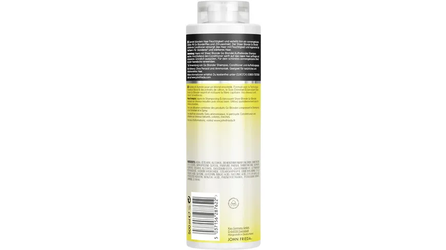 JOHN FRIEDA Go Blonder Conditioner 500 ml