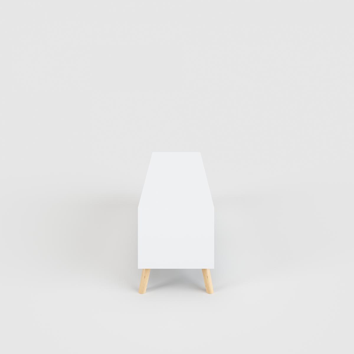 Phoenix Lowboard Scandi, Weiss m. Holz