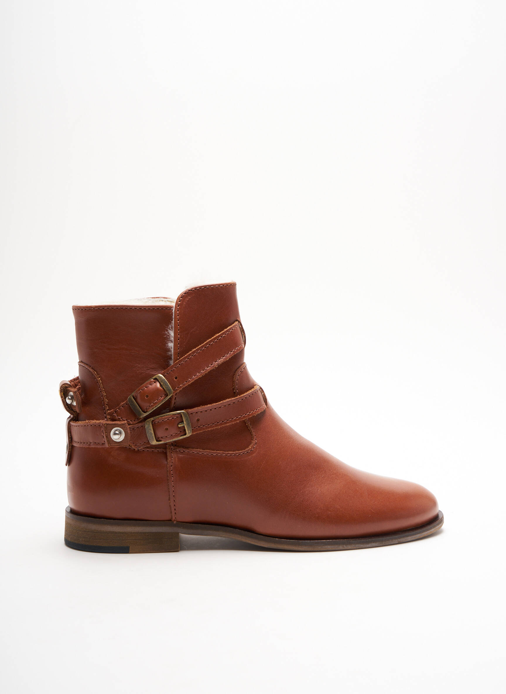 M Moustache Bottines Femme couleur marron