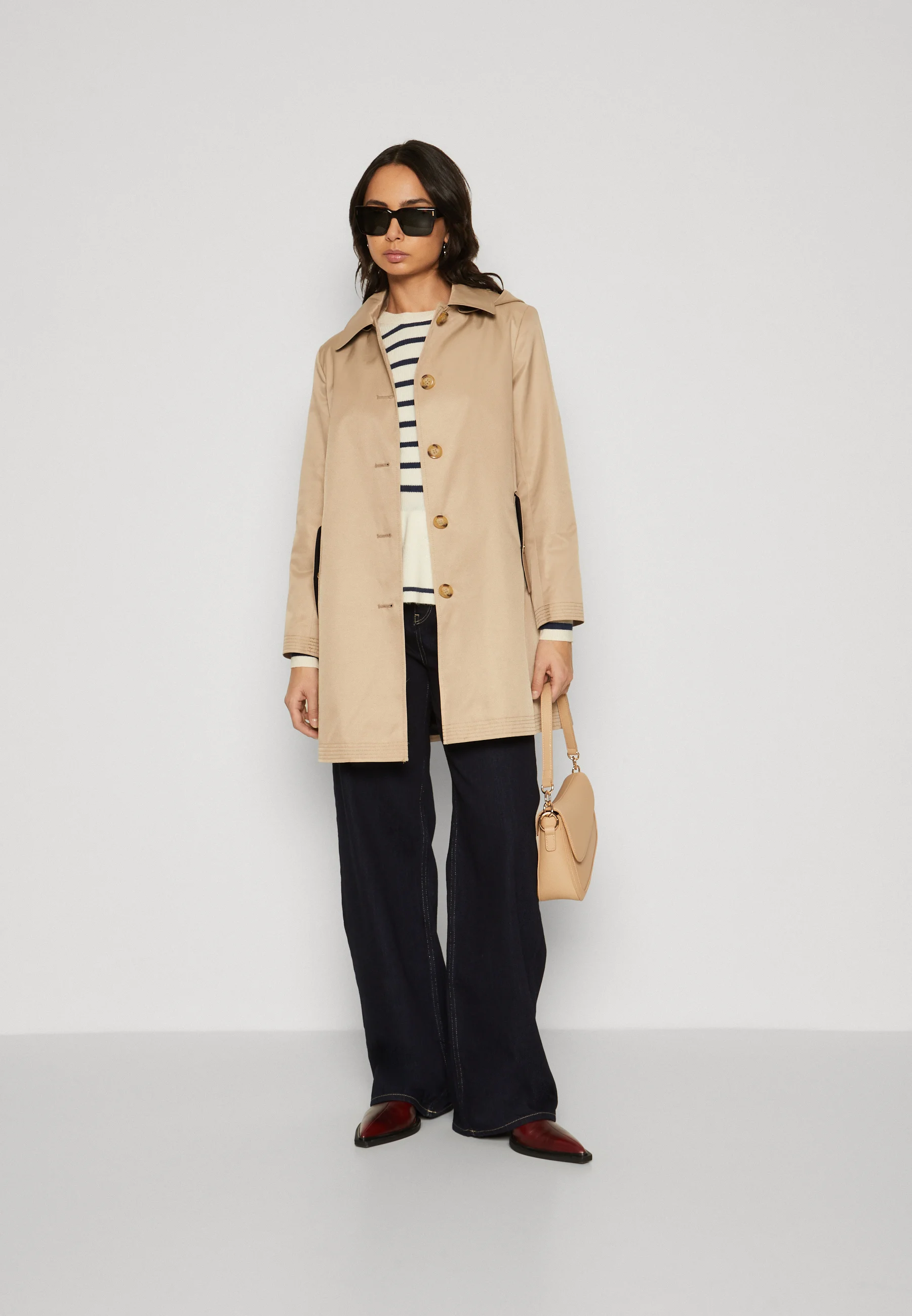 Lauren Ralph Lauren Petite SB RN CTST L-LINED-COAT - Abrigo clásico