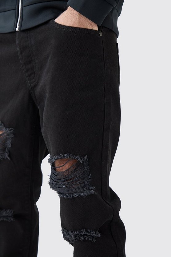 Slim-Fit Jeans mit Rissen