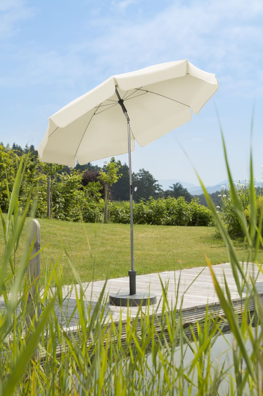 Schneider Schirme Schneider Sonnenschirm LOCARNO, ca. 200 cm Ø, natur