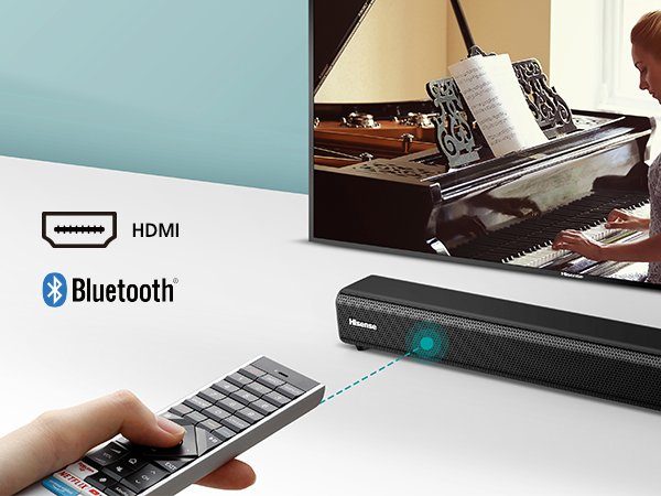 Hisense HS205G 2.0 Kanal Soundbar, 120 Watt, schwarz 2.0 Soundbar (Bluetooth, 120 W)