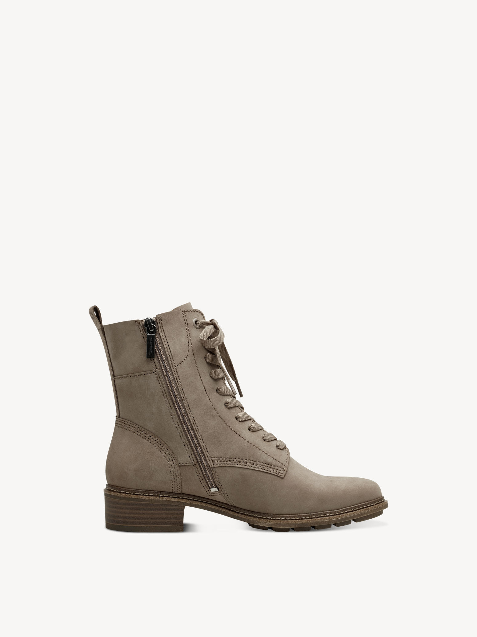 Bottine en cuir - beige