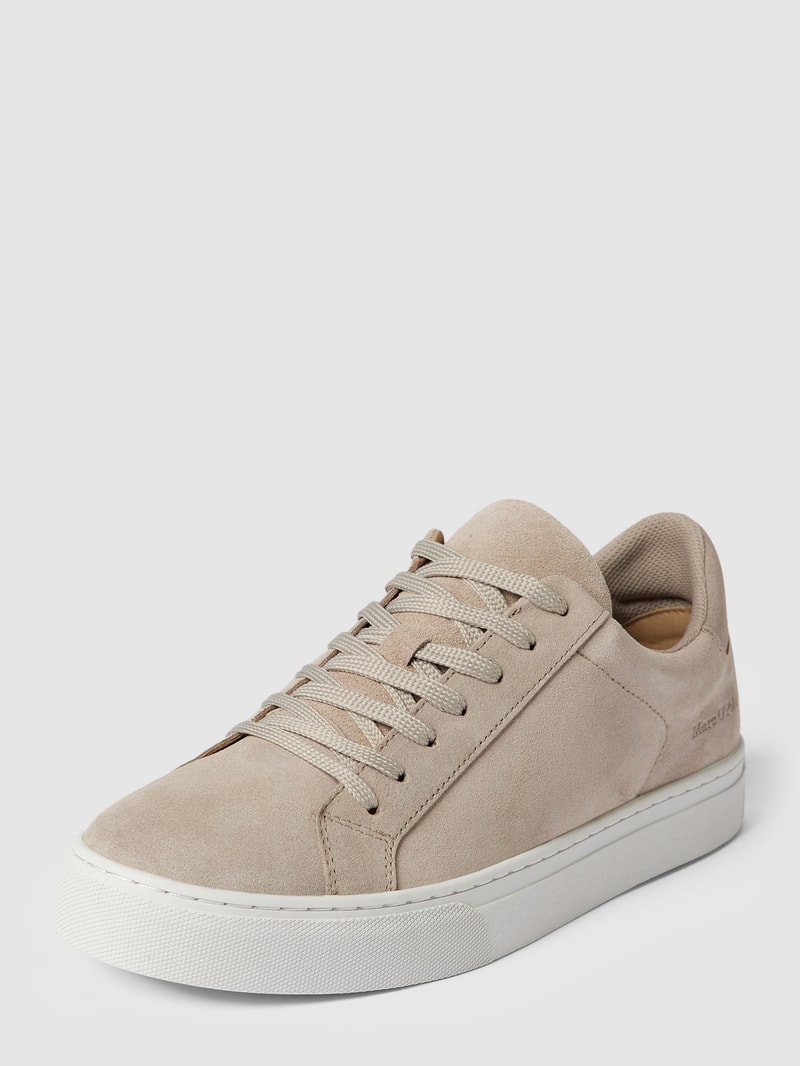 Sneaker mit Label-Details Modell 'Agar' in taupe