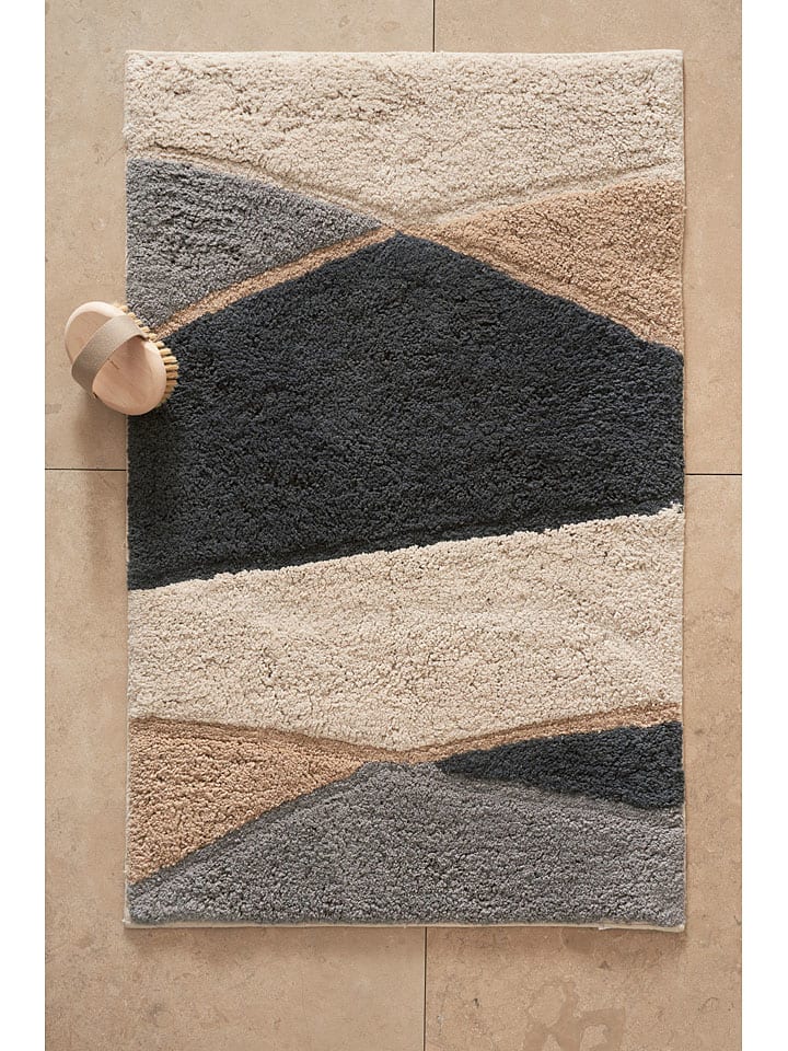 Ellos Home Badematte ''Wave'' in Beige/ Grau günstig kaufen