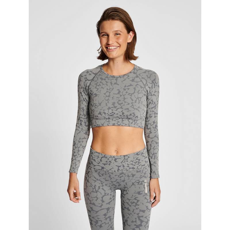 hummel hmlMT PI SEAMLESS CROP T-SHIRT L/S T-Shirt Damen