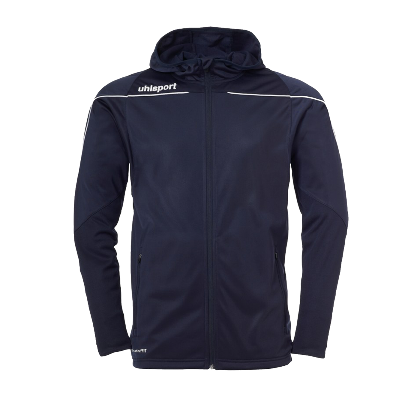 Uhlsport Stream 22 Kapuzenjacke Blau Weiss F12