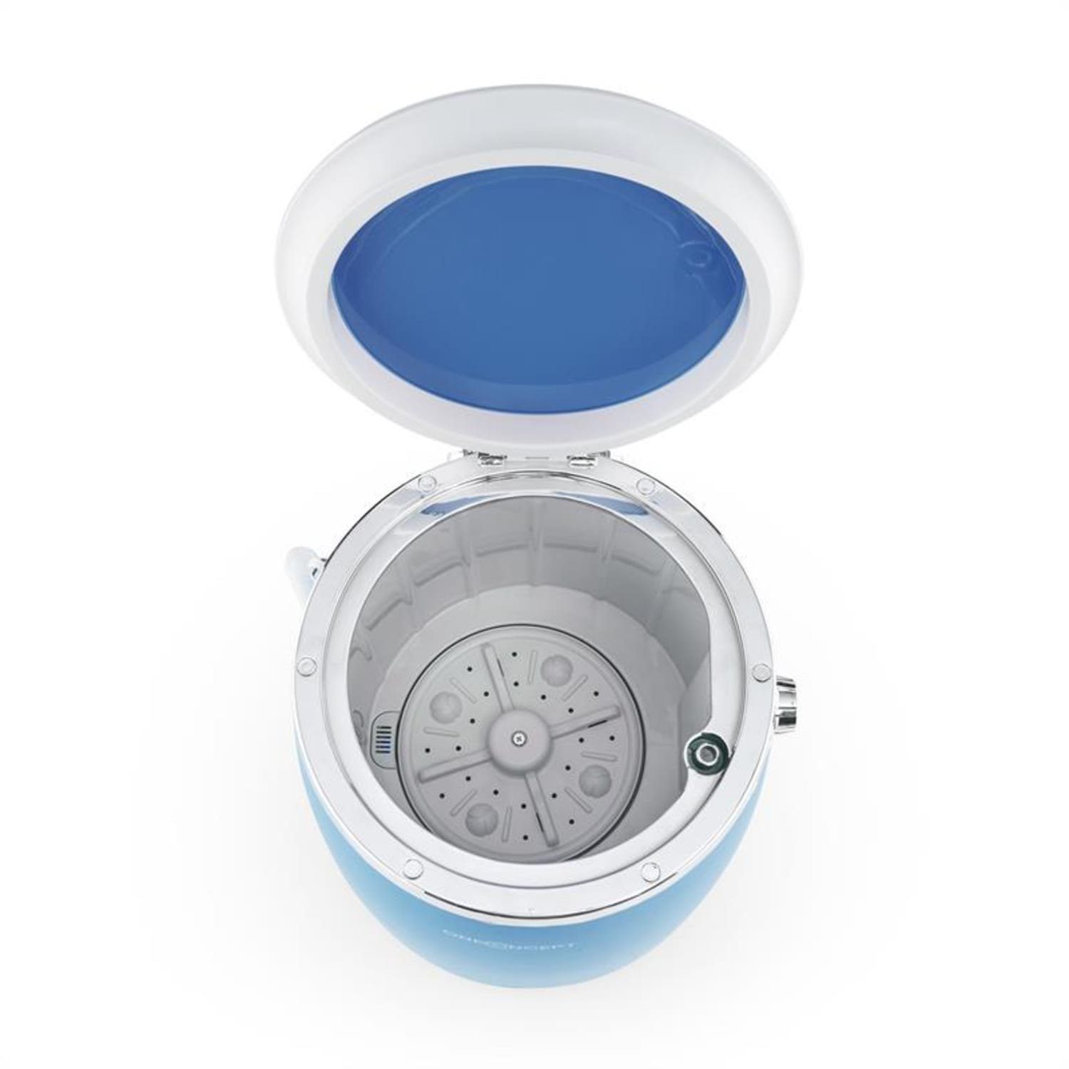 ONECONCEPT Wäscheschleuder Ecowash-Pico Mini-Waschmaschine Schleuderfunktion 3,5 kg 380W blau, 1320 U/min, 3.5 kg