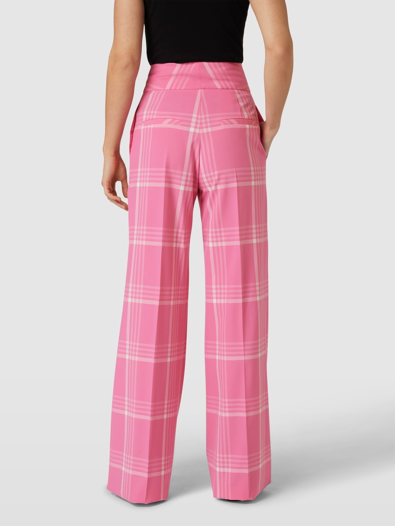 Hose mit Allover-Muster Modell 'Himia' in pink