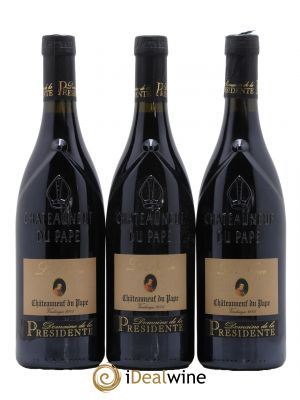 Châteauneuf-du-Pape La Nonce Domaine De La Presidente 2005 - Lot de 3 Bouteilles