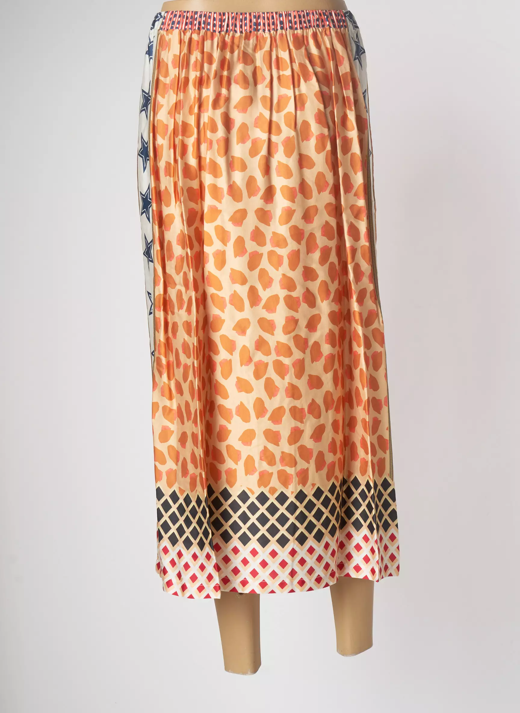 Me369 Jupes Longues Femme couleur orange