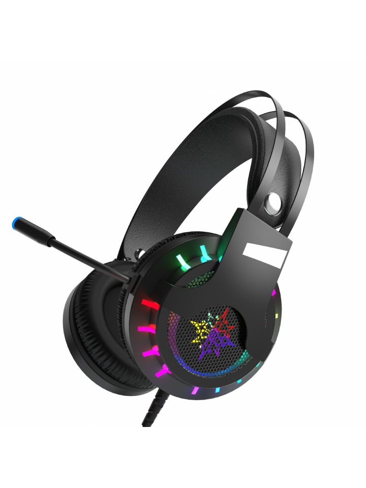 Inca Inca IGK-TX12 Schwarz 7,1 USB Surround RGB Lichteffekt Gaming Headset in Schwarz günstig kaufen onesize