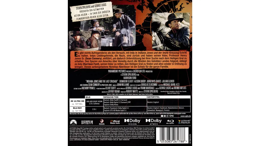 Indiana Jones und der letzte Kreuzzug  (+ Blu-ray)