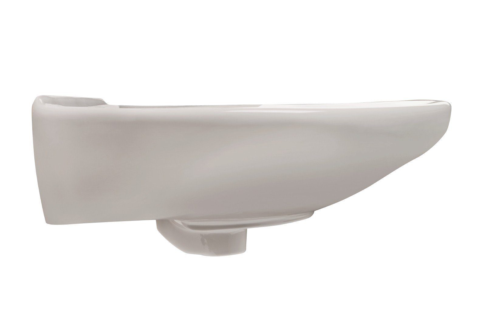 aquaSu Waschbecken (Hänge-Waschtisch oder Aufsatz-Waschtisch, 1-St., Waschbecken mit Überlauflaufschutz), 60 cm, Keramik, Manhattan-Grau, Überlaufschutz, 561341