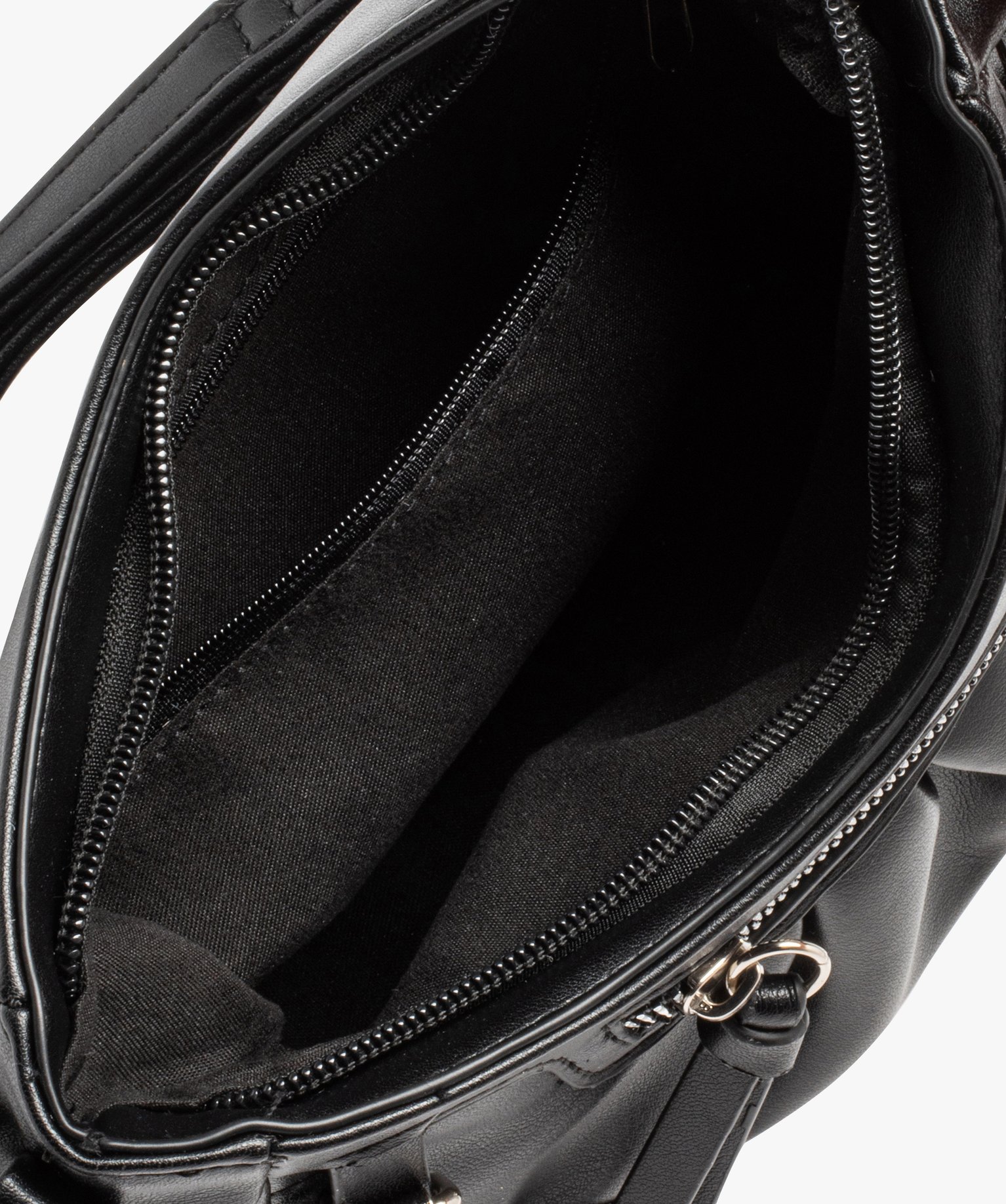 Sac besace compact souple look rock femme noir | GEMO