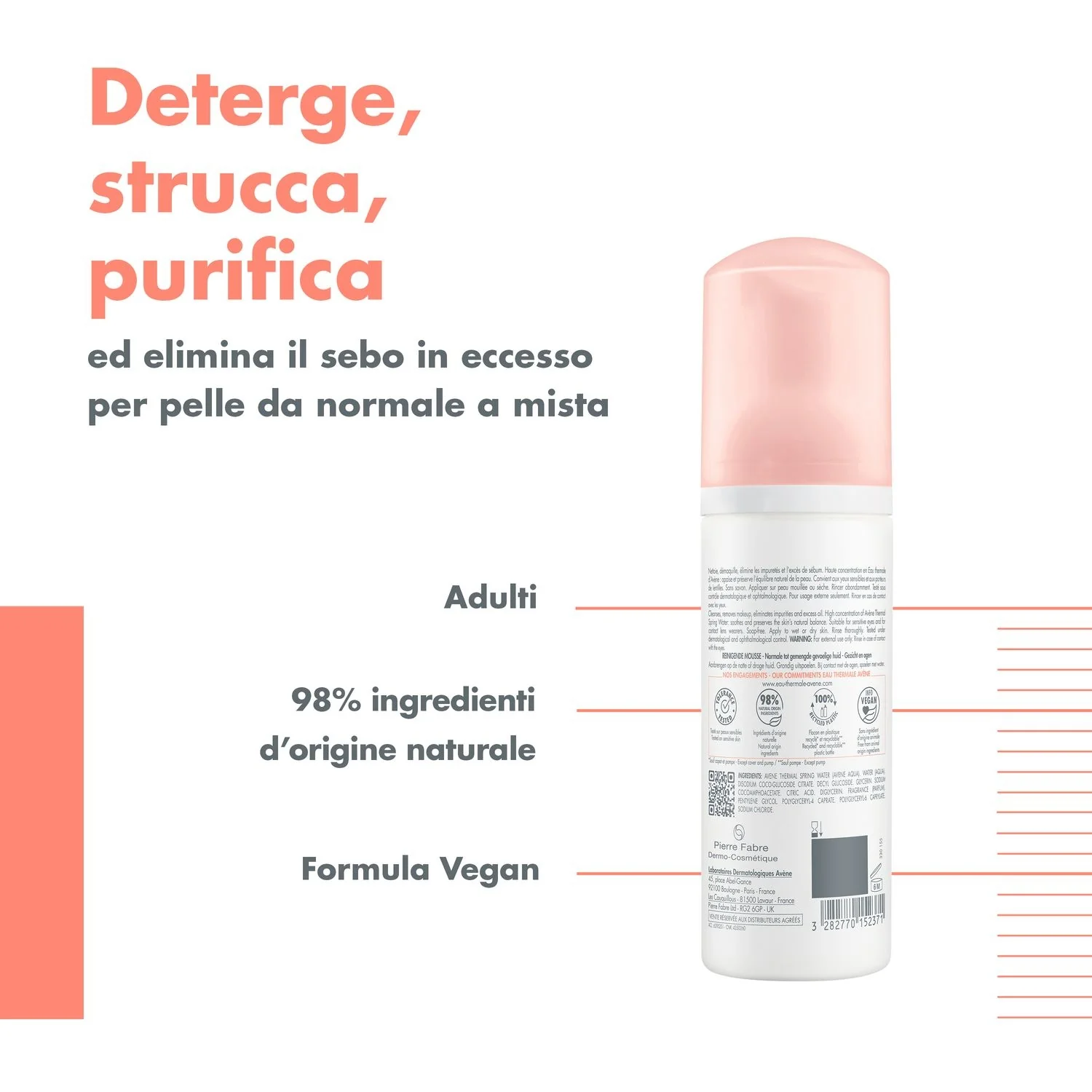 Mousse limpiadora matificante Les Essentiels - Mousse limpiadora facial