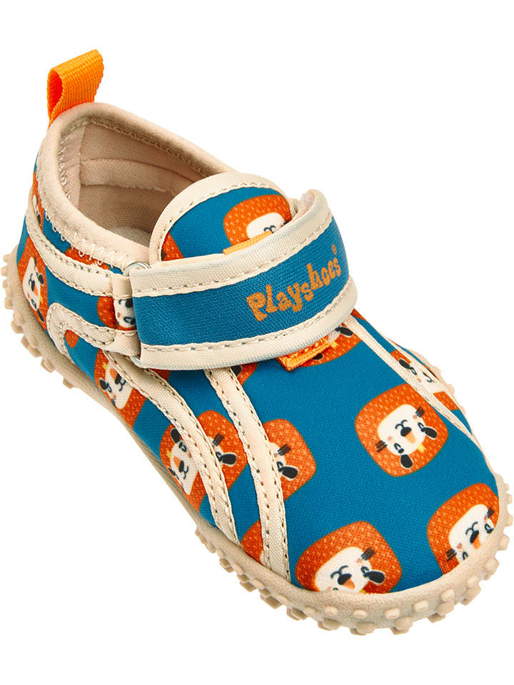 Playshoes Badeschuhe in Blau/ Orange günstig kaufen