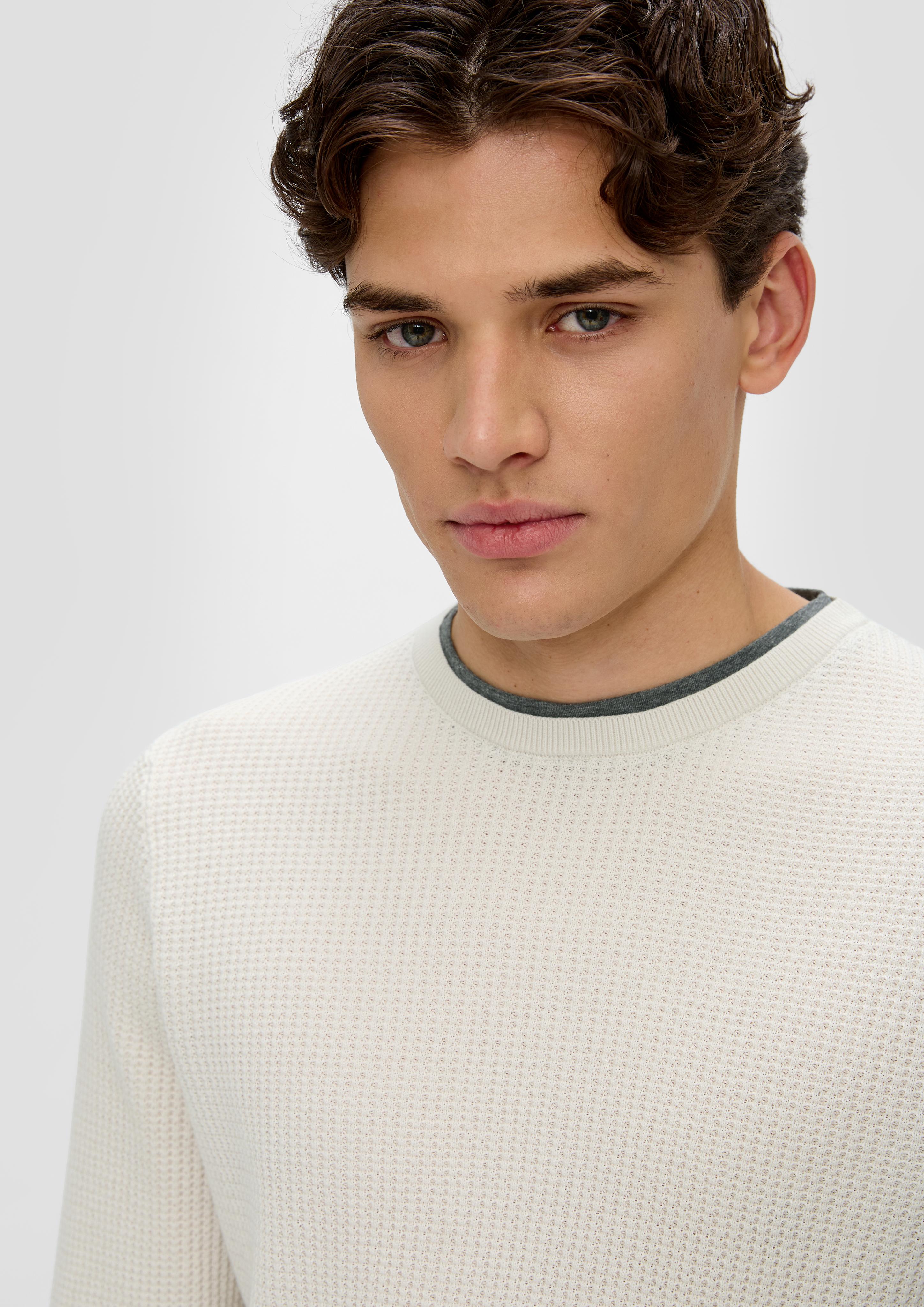 Strickpullover in Layering-Optik  2138583-0330