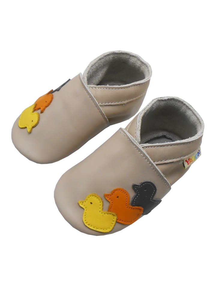 Yalion Leder-Krabbelschuhe 