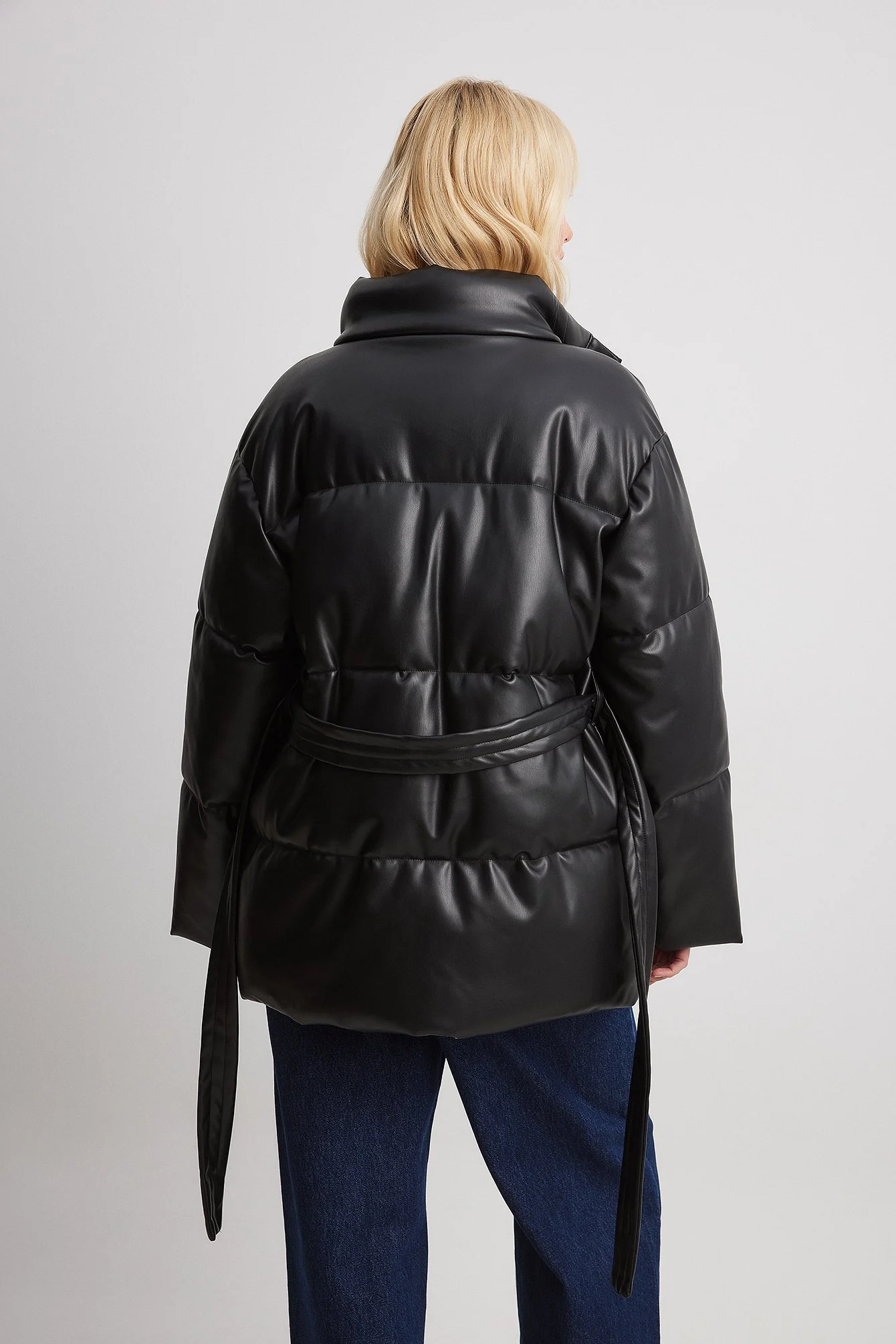 Gepolsterte PU-Jacke