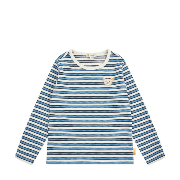 T-Shirt langarm, mittelblau für Jungs