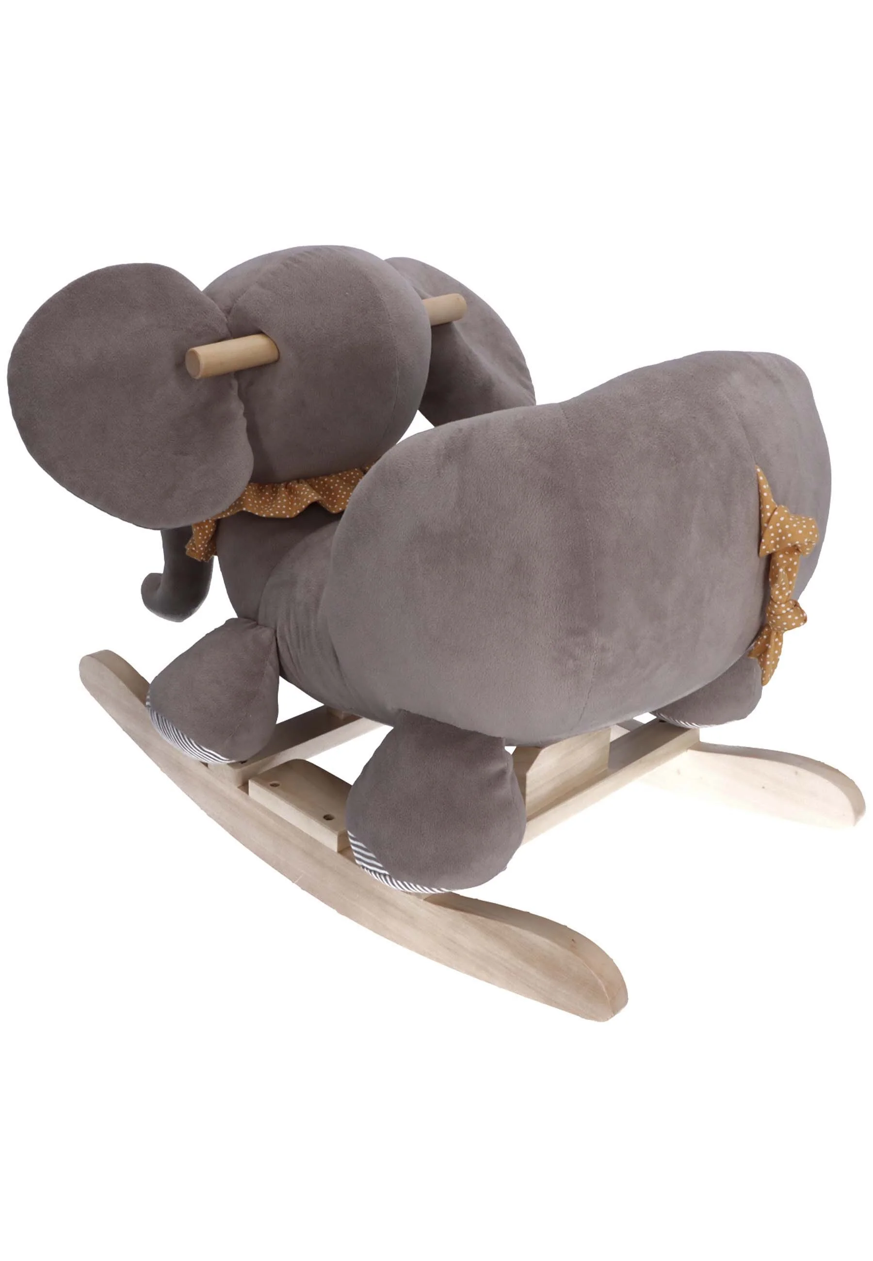 Schaukeltier Elefant Eddy in Grau und Rost