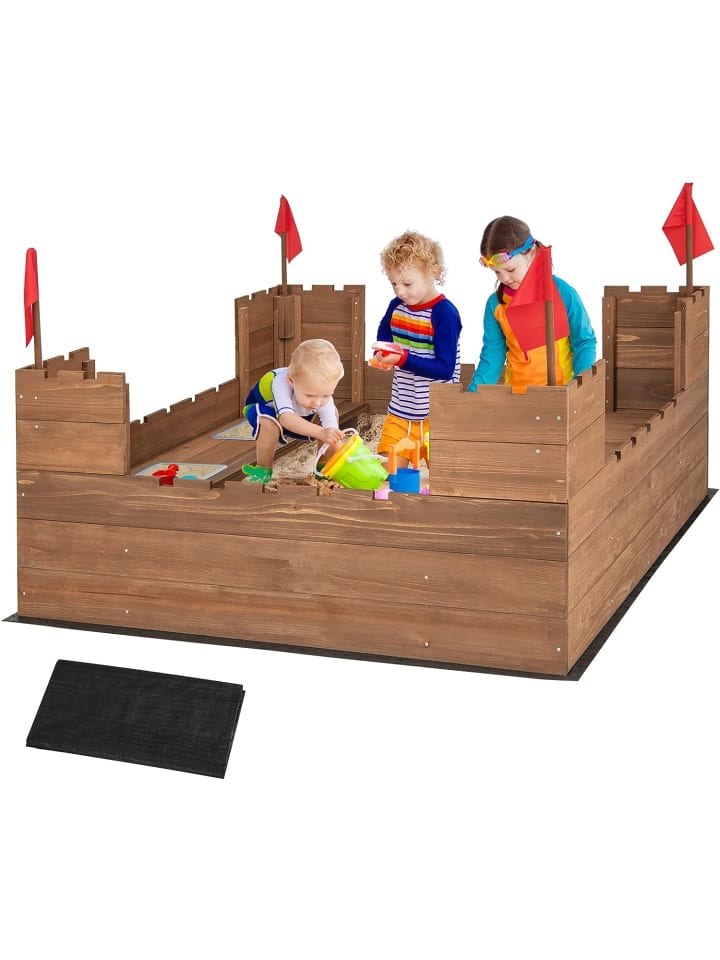 COSTWAY Sandkasten in Bunt günstig kaufen 113 cm
