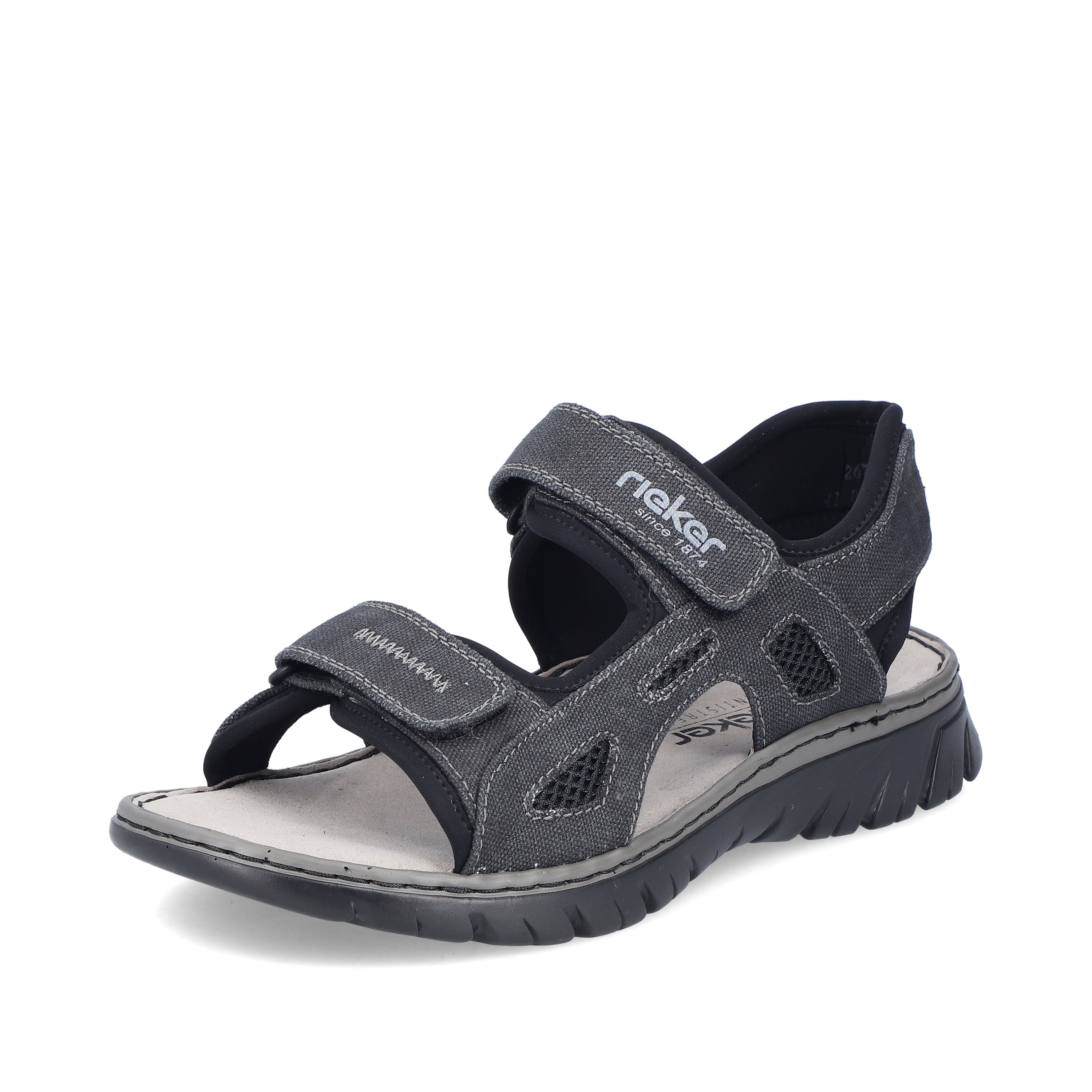 Rieker Herren Trekkingsandalen steingrau