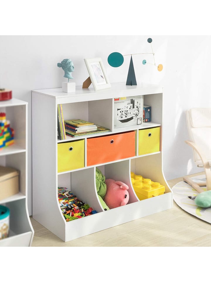 SoBuy Bücherregal in Weiß - (B)92 x (H)93 x (T)40cm günstig kaufen onesize