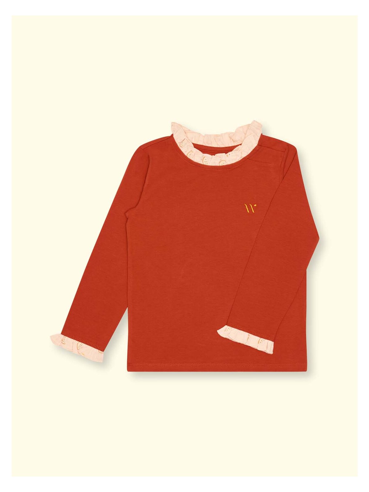 Wombly Fee Langarmshirt rot