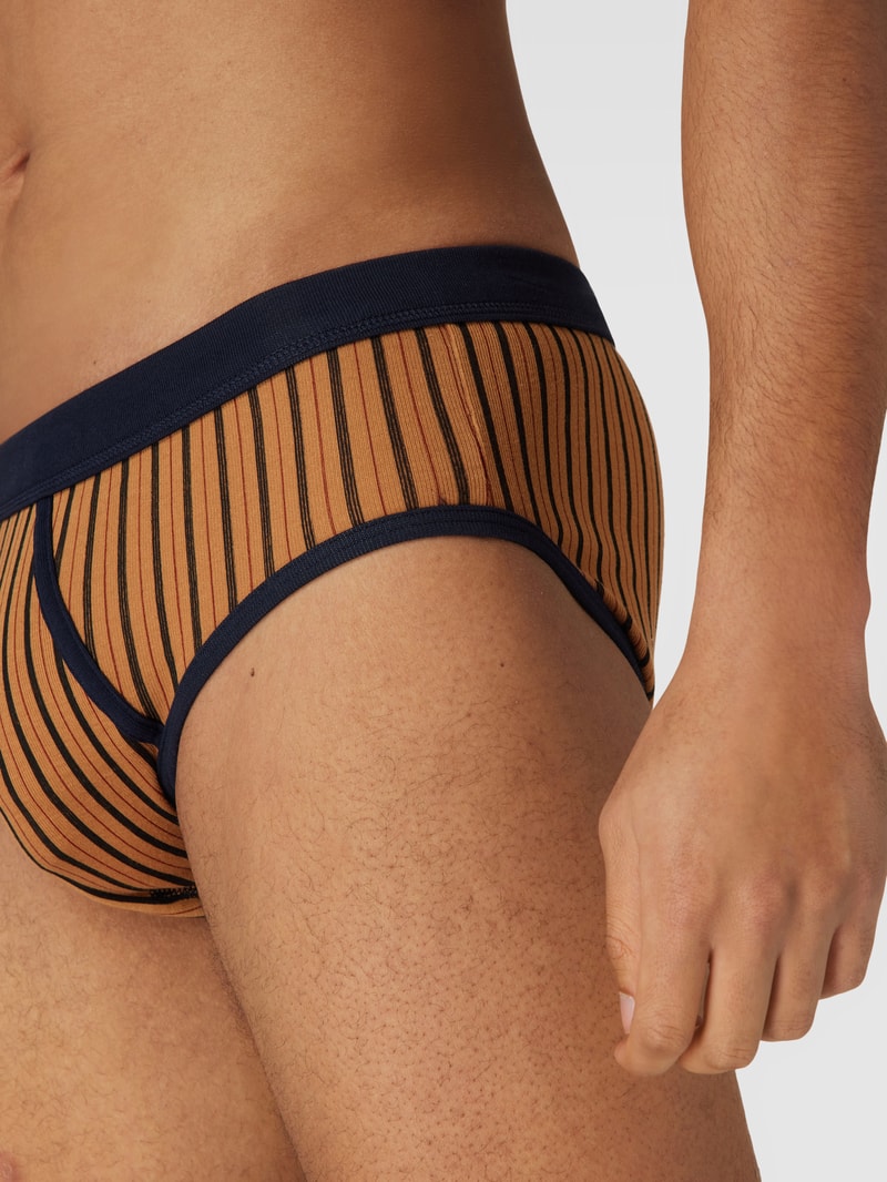 Slip mit elastischem Bund in camel